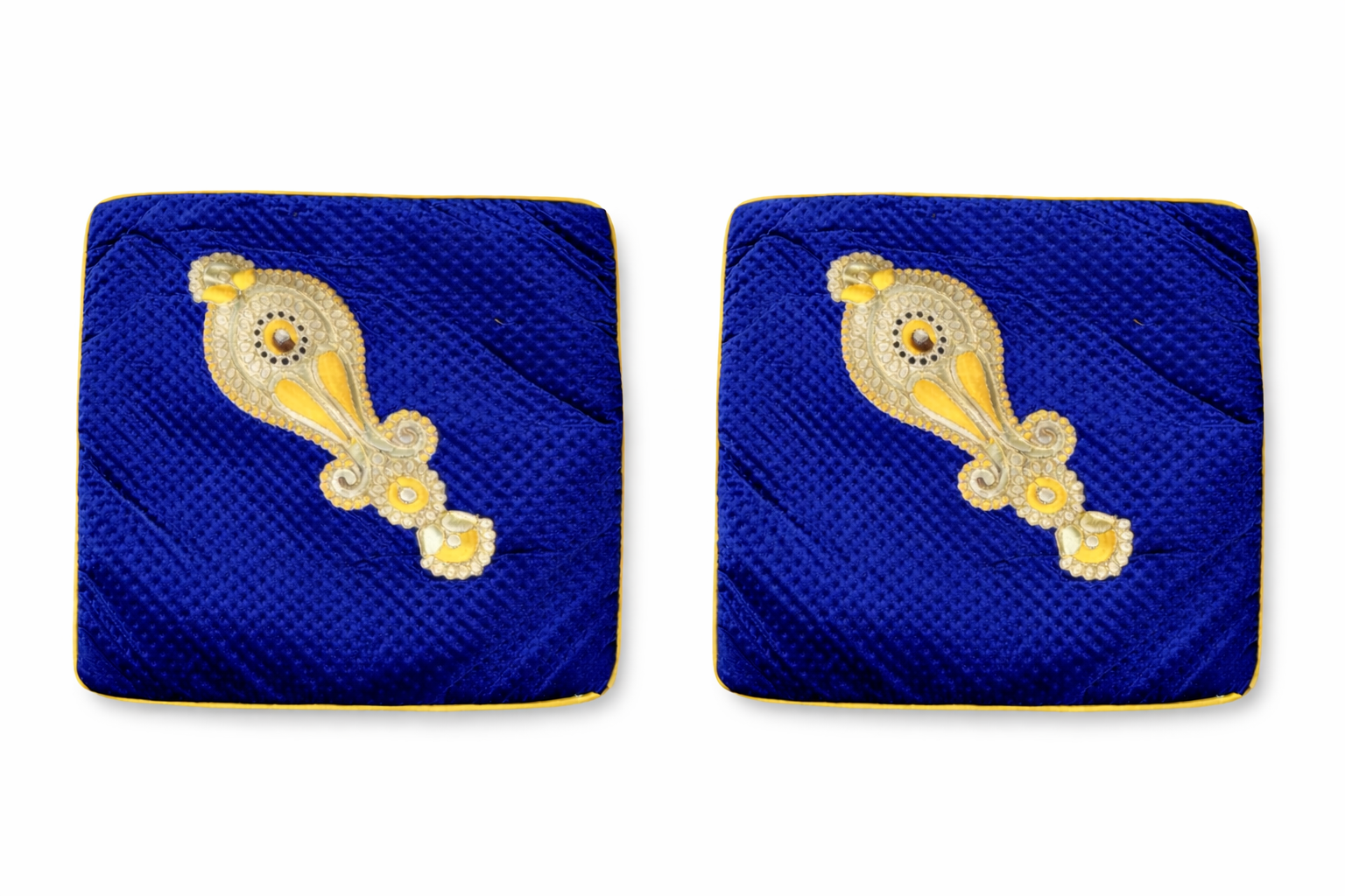 Cushion Cover - Golden Patch Work