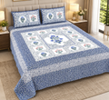 Queen Size Bedsheet - Blue EC