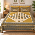 Super King Size Bedsheet - Mustard Yellow SC