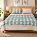 Super King Size Bedsheet - Green GP
