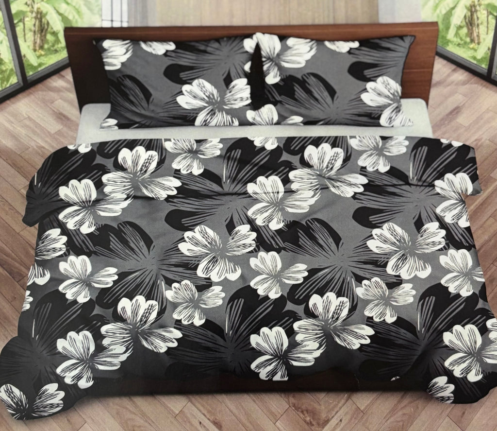Queen Size Bedsheet - Grey SH