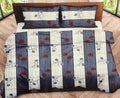 Queen Size Bedsheet - Greyish Blue SH