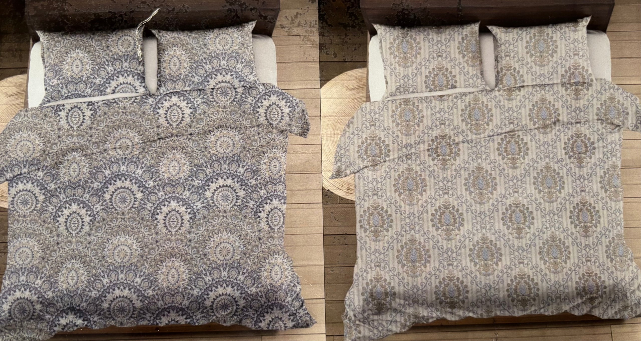 Queen Size Bedsheet - Grey RJ
