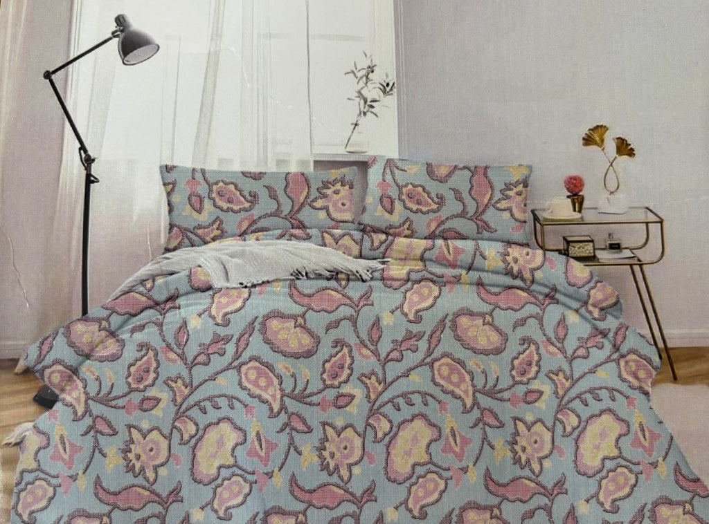 Queen Size Bedsheet - Aqua Blue RL
