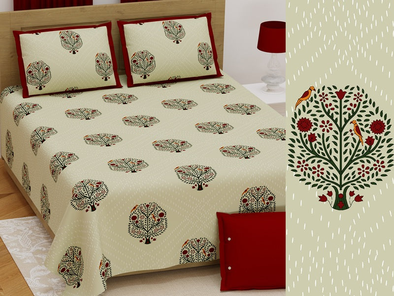 Super King Size Bedsheet - Cream KT