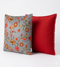 Grey and Orange 16x16 Cushion Cover
