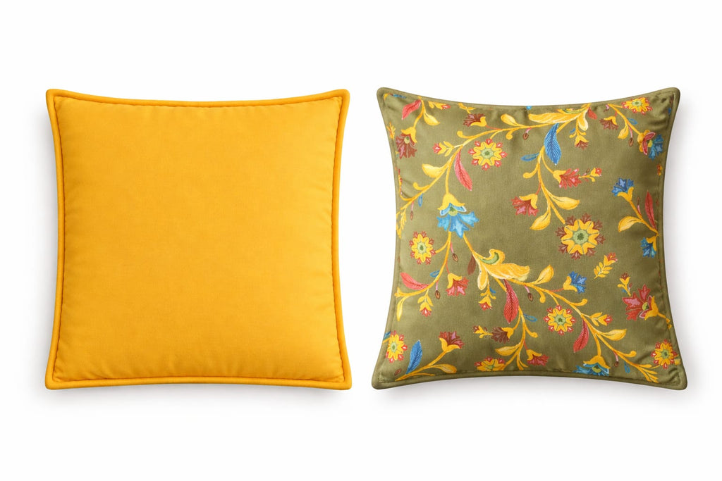 Green and Yellow 16x16 Cushion Covers