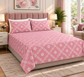 Super King Size Bedsheet - Pink VN